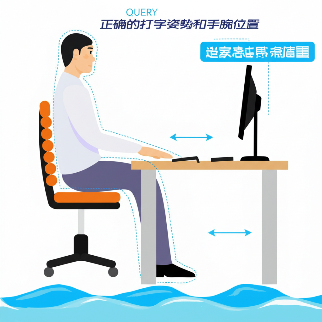 正确打字姿势示例
